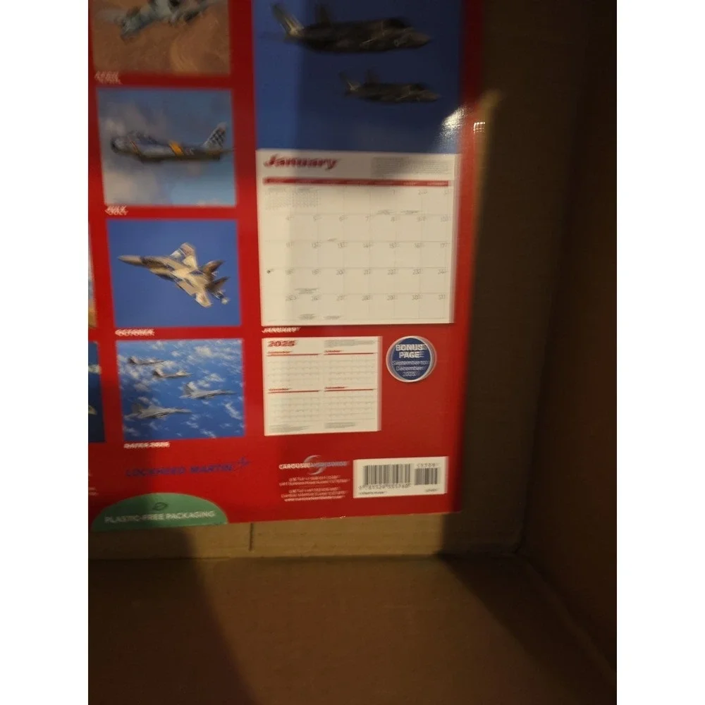 2026 Military Jets Wall Calendar X-Large Size Blue Angels Stealth Bomber Fighter